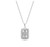 .925 sterling silver square virgen mary w/ a thin chain
