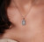.925 sterling silver square virgen mary w/ a thin chain