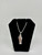 .925 sterling silver orange san judas w/ 2mm chain