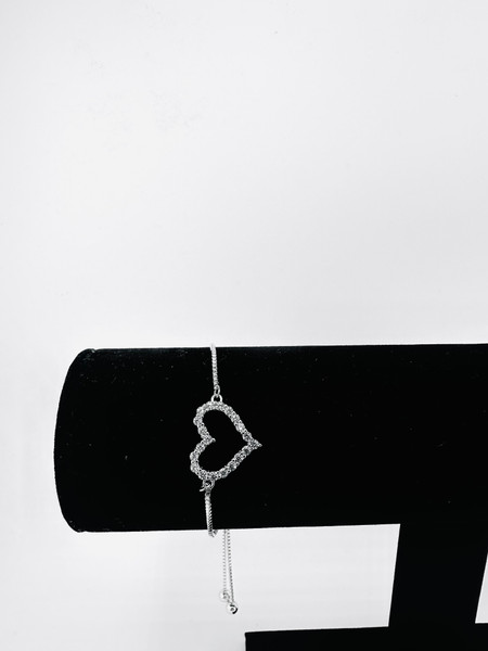.925 Big Heart bracelet