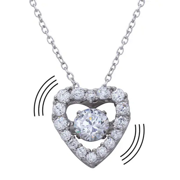 .925  Heart Dancing CZ