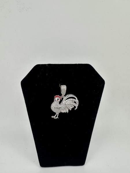 .925 sterling silver rooster