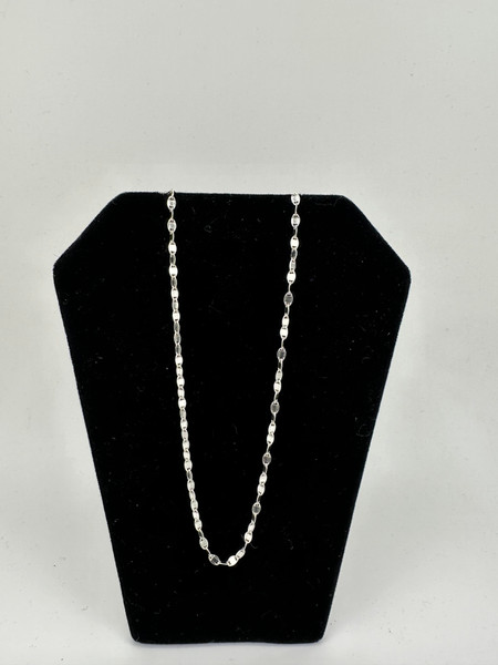 .925 sterling silver thin mirror chain