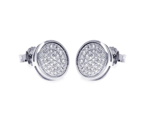 .925 sterling silver circle earrings
