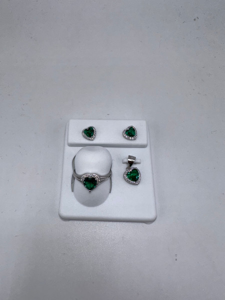 .925 sterling silver Green, Black, Red, Yellow or Pink set