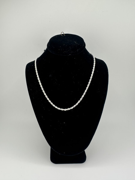 .925 sterling silver rope chain 2.5 mm