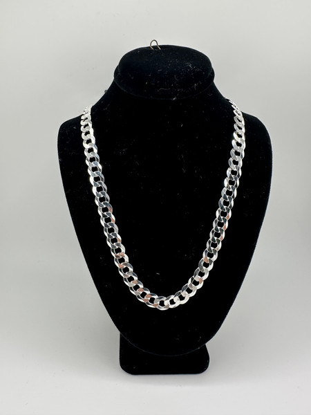 .925 sterling silver 7.9mm curb chain