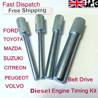 Diesel Engine Timing/Locking Tool Set, 4 pcs kit, Toyota Citroen Peugeot Ford