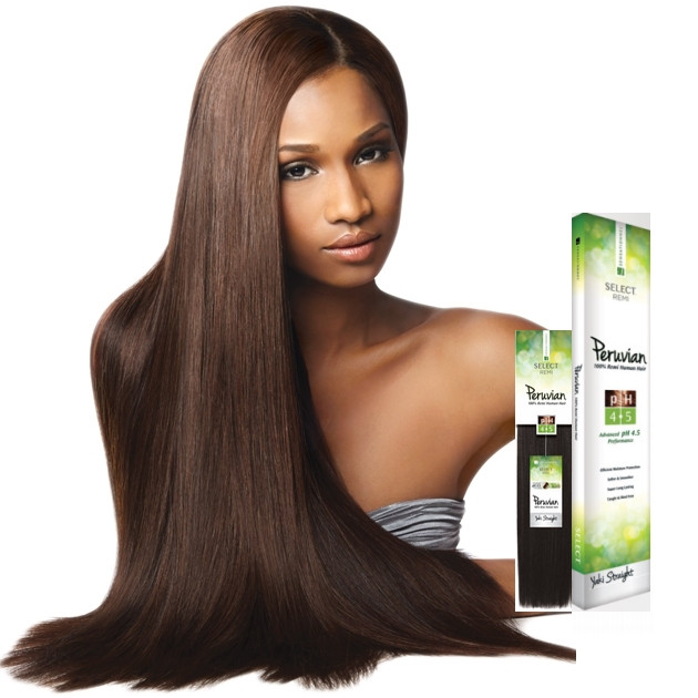 Sensationnel 100 Remi Human Hair Select Peruvian Yaki Straight 12"