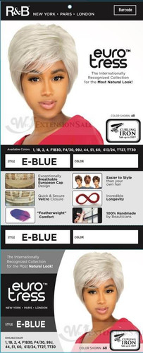 R&B  Euro Tress full cap wig E-Blue