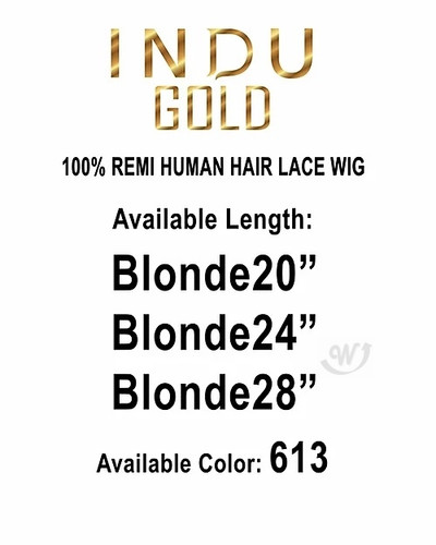 Amy Aviance 100% Human Hair whole lace wig Blond size table photo