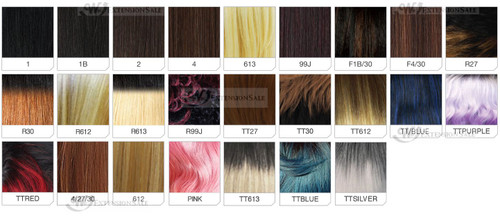 A Belle  color chart | WigExtensionSale.com