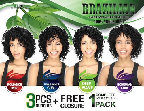 Amy unprocessed Brazilian Remy human hair 3pcs Bohemian curl 8" | WigExtensionSale.com