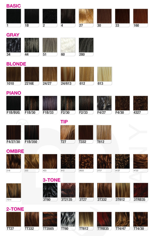 Soho Hair Color Chart