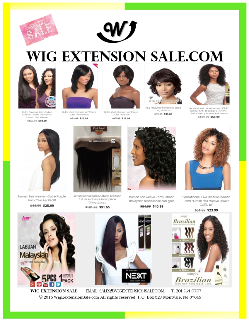 Spring 2015 Hair trend forecast Wig Extension Sale