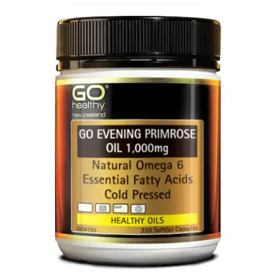 Evening Primrose Oil Omega 6 Organic 1000mg (Go Healthy NZ)
