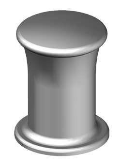 Bitt - 10" Single Cast Steel