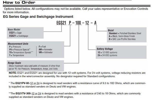 Murphy EG / EGS Series Gauges