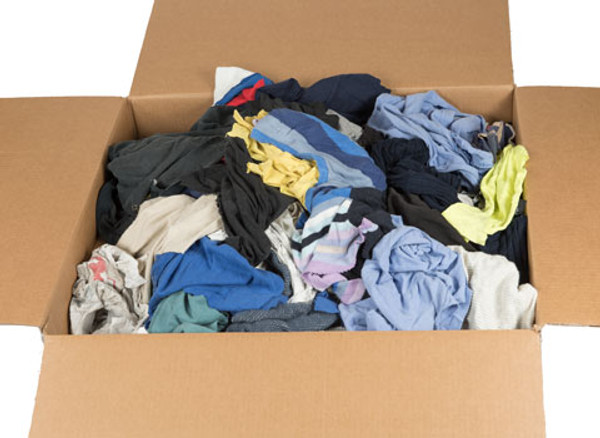 Color T Shirt Rags 25 Pound Box
