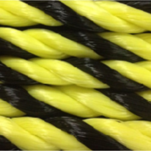 1 1/2" Yellow and Black Polypropolene 600' Coil