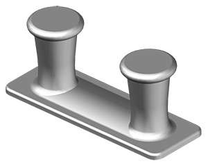 Bitt - 8" Double Cast Steel