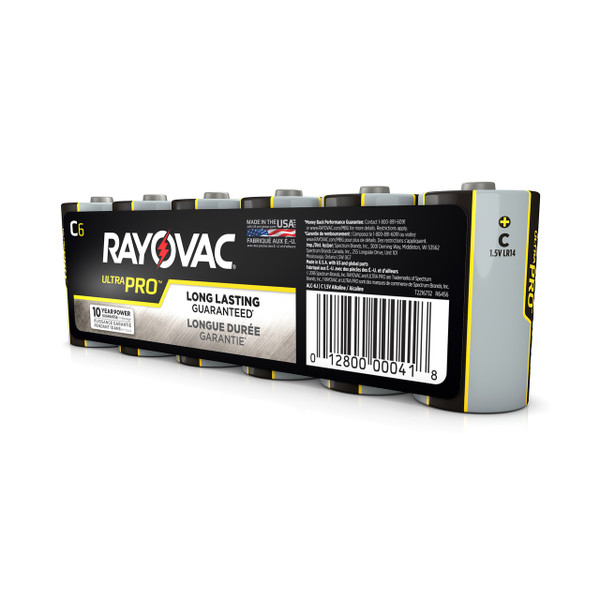 C Size Alkaline Batteries 6 Pack