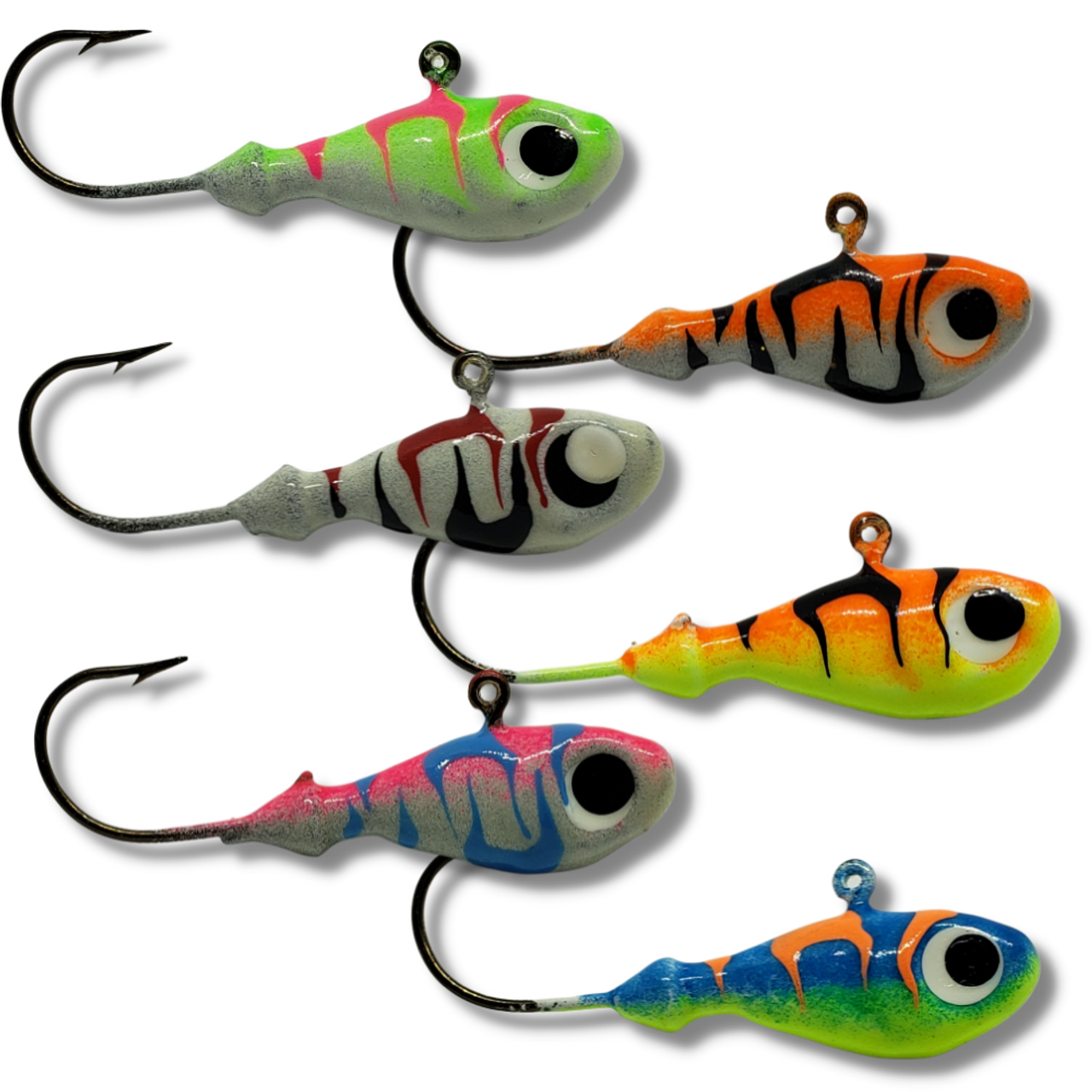 Ice Fishing Jigs with Single Hook for Walleye Winter Fishing Lures