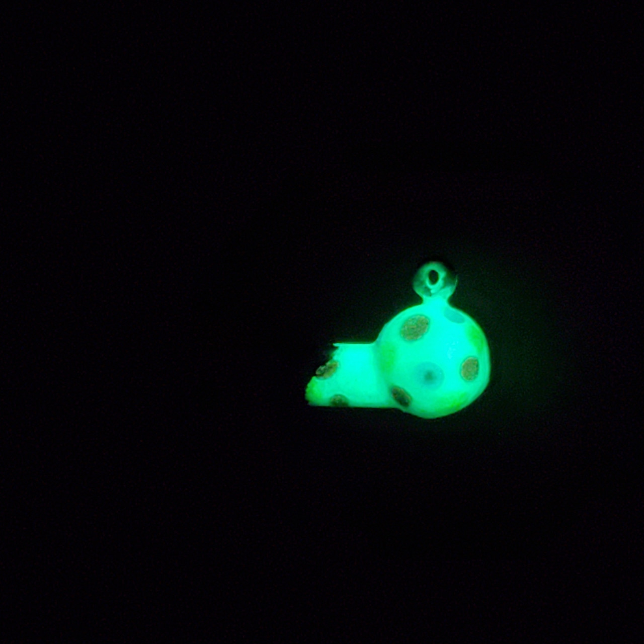 The Wonderbread Jig combines the popular wonderbread pattern with the craftsmanship and durability known to Big Sky Flies and Jigs. All wonderbread patterns feature upgraded hooks and Kryptonite Glow powder paint that light up the bottom of everybody water. Just use direct sunlight or the U.V. flashlights to activate the full superpower of the glow. In addition, these jigs have incorporated brass rattles that are hand-poured into every single jig. The combination of the wonderbread pattern, vibration and sound of the brass rattles completed with the Kryptonite Glow powder finish keep sight and sound in mind for targeting all fish species. 
In addition, these jigs have incorporated brass rattles that are hand-poured into every single jig.
