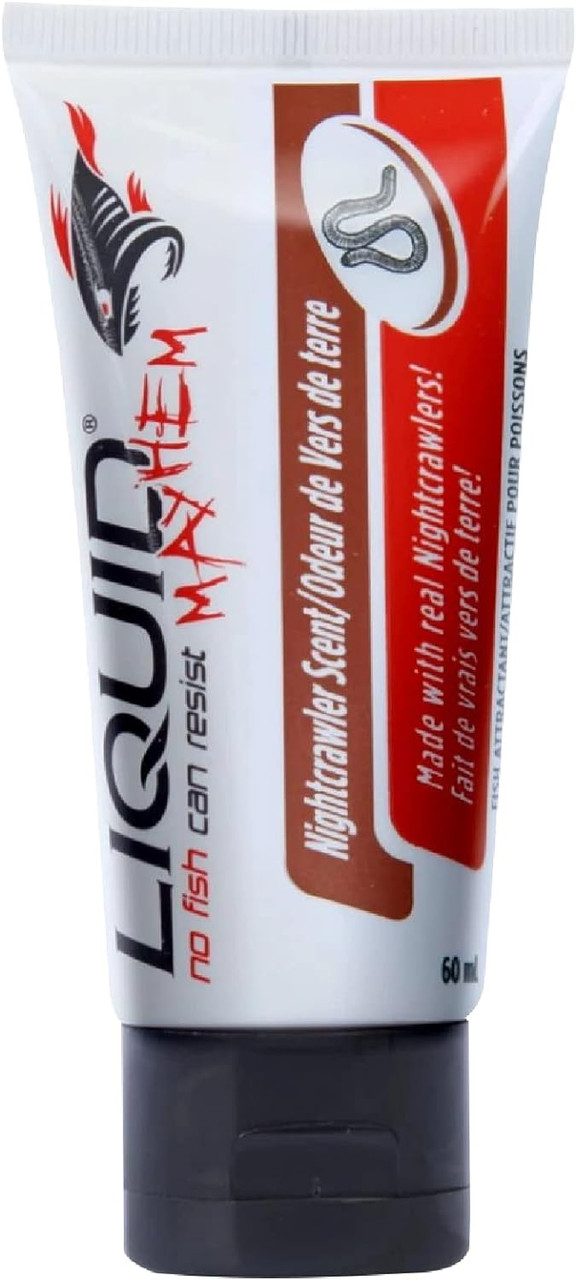 Made from whole Nightcrawler's, this scent is one of our most popular and versatile. A great choice for Bass, Walleye, Crappie, Perch, Bluegill and Trout.

Made with real Nightcrawler's
Contains natural baitfish enzymes infused with powerful amino acids and other bite stimulants
Formulated to target a fishes olfactory glands
Triggers more aggressive strikes
Fish will hold on to the artificial bait much longer meaning more hook ups and more fish in the boat!