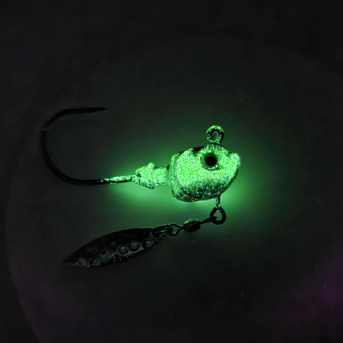 The HECLA HAMMER JIGS sound like a premium option for serious anglers. Here's a breakdown of their key features and benefits:

Key Features:
Custom Design: Tailored for Lake Winnipeg anglers and those needing a robust hook for big catches.
Current-Cutting Shape: Optimized for better performance in various water conditions.
3D Eyes: Lifelike design to attract fish effectively.
Reinforced Lead Style: Durable construction to withstand tough conditions.
Beefy Wide Gap Hook: Ideal for pairing with plastics or large minnows, ensuring solid hook sets.
Kryptonite Glow Paint: Glow finishes on 10 out of 12 designs for enhanced visibility, especially in deep or murky water.
Flasher Option: Available with or without willow leaf flasher blades for added flash and vibration.
Size Options:
1 oz: For deeper water or targeting larger species.
1/2 oz: Versatile for medium-depth waters.
3/8 oz: Great for finesse applications or shallower areas.
Target Species:
Large Greenbacks (Walleye)
Burbot
Lake Trout
Northern Pike
Whether you need the added flash of a willow blade or a more streamlined presentation, the HECLA HAMMER JIGS offer versatility for multi-species fishing. Their durable and attractive design ensures they’re a reliable tool in any tackle box.