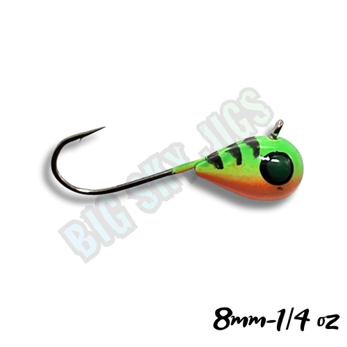 Big Sky Tungsten ( 2 pack ) 
Engineered for Forward Facing Sonar. Built for the Bite.

When precision meets visibility, you get the Big Sky Tungsten Jig Head. Designed for anglers who depend on forward-facing sonar, this jig’s tungsten construction delivers a compact profile with maximum weight, sensitivity, and control—so you can watch every move in real time.

The long-lasting glow finish keeps your bait visible in deep or stained water, while the dense tungsten head drops fast and holds steady in the sonar beam. A long shank hook provides perfect bait presentation and dependable hooksets, making it ideal for both plastics and live bait.

Key Features:

Forward Facing Sonar Optimized – Highly visible and responsive for precise tracking and reaction strikes.

Tungsten Composition – Compact design with superior sensitivity and fast fall rate.

Long-Lasting Glow Finish – Bright, durable glow for deep or low-light fishing.

Long Shank Hook – Improves bait hold, hook-up ratio, and presentation control.

Hydrodynamic Shape – Cuts water cleanly for stable tracking and lifelike movement.

Versatile Design – Performs flawlessly with soft plastics or live bait.

See it. Track it. Catch it. Big Sky Tungsten gives you the edge when every movement counts.