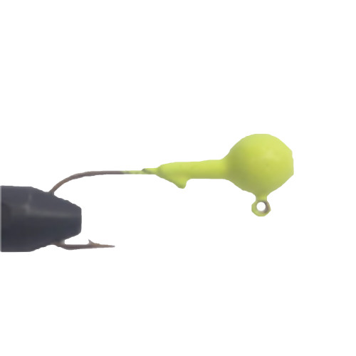 Eagle Claw Ball Head Fishing Jig, Lime & Chartreuse with Bronze Hook, 3/8  oz., 10 Count 