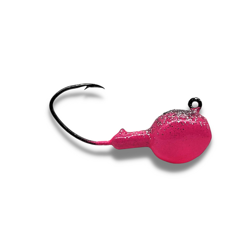 Well almost self-explanatory. These little guys poured in ¼ oz with built in Eagle Claw Lil Nasty Hook are very effective with sticky sharp hooks for easy hook set and the angular bend offers exceptional strength. Tried and true. Many professional guides that order from Big Sky love walleye jigs because customers are nailing their hookset more consistently with the Lil Nasty hook compared to standard hook. When the walleye takes that last minute run or gives those classic head shakes these jigs keep the hooks planted.