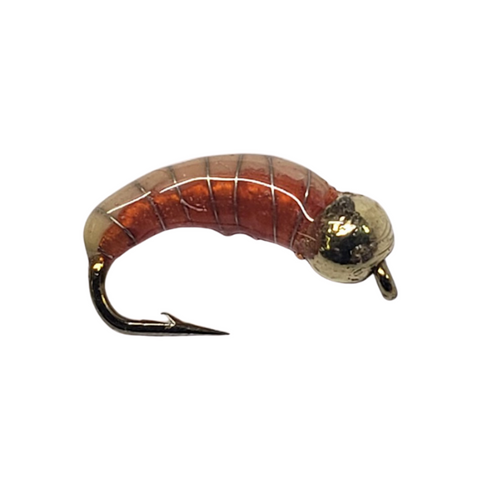 Tungsten Bug  Orange,White - Big Sky Flies and Jigs