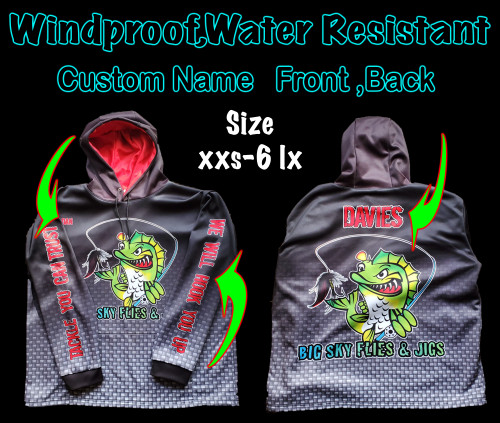 Made from the best performance fabric we can find. It wicks moisture away and keep you feeling cool and dry. Choose from a variety of neck lines and short or long sleeve, a perfect garment to meet you adventure needs.

Every Jersey is Custom made to order with your name , On the front and back at NO extra charge, Great for the family to fish in and to stay Warm. 

 

Please allow 2-3 weeks for delivery, ( Made to order )  