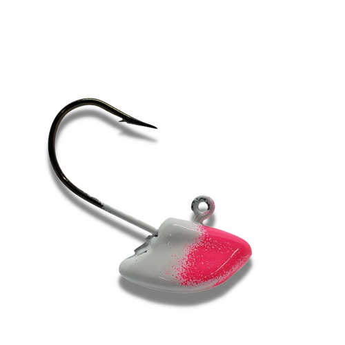 Erie Stand Up 1/4 oz These short shank erie stand ups are the perfect combination for those finicky walleye who are light biting. The small presentation paired with a minnow or leech assists with those bites when walleye are just sucking it in. Short shank jigs are also a favourite for using with live minnows. Plus the design of the Erie Jig keeps your bait standing up off the bottom, giving the presentation of a minnow feeding. The added bonus of the short shank with no collar also means quicker hook set.