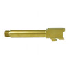 9mm Glock 19 Gold Finish Threaded Replacement Barrel