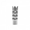 AR-15 Stainless Shark Muzzle Brake 12x28 Pitch Thread