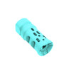 AR-15 Robins Egg Blue Cerakote Ported Muzzle Brake 12x28 Pitch Thread