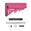 AR-15 Pink Cerakote Buffer Tube Kit w SOPMOD Stock