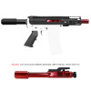 AR-15 5.56 NATO 5'' Red Polished BCG Pistol Kit