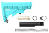 AR-15 Robins Egg Blue Cerakote Collapsible Stock