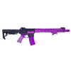 AR-15 Purple Ultralight Skeletonized Colored Pistol Grip