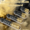 Ar15 black and gold gradient mlok handguard in 5 sizes.