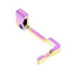 Rainbow Chameleon PVD Extended Bolt Catch Release Bad Lever