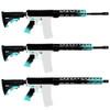 AR-15 5.56 NATO 16 Side Charging Robins Egg Blue Gradient Build Kit