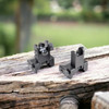AT3™ Pro Series Flip-Up Backup Iron Sights (BUIS) – Front & Rear Set – Same Plane