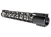 MLok 15 inch freefloating light weight Split Top Rail Hand Guard