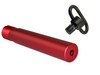 Presma AR-15 Red Pistol Buffer Tube, 7.3 with hole for QR Sling Adapter- anodized red-