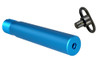 AR-15 7.3 Blue Anodized Pistol Buffer Tube with hole for QR Sling Adapter